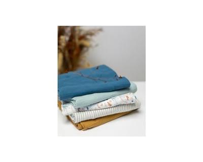 Mousseline Domiva Karamel 100 x 100 cm