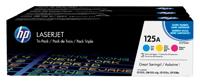 HP Toner 125A Origineel Combipack Cyaan, Magenta, Geel 1400 bladzijden CF373AM - thumbnail