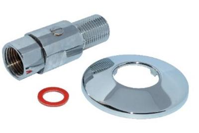 Kirchhoff CH-connector, 1/2"ET x 1/2"IT, met rozet, uitschakelbaar - 986262755