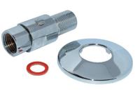 Kirchhoff CH-connector, 1/2"ET x 1/2"IT, met rozet, uitschakelbaar - 986262755 - thumbnail