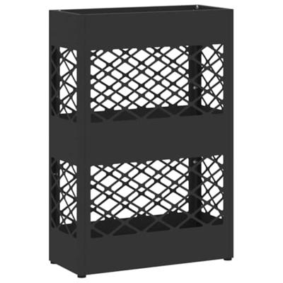 VidaXL Paraplu standaard zwart 28 x 12 x 41 cm staal VidaXL Paraplu standaard zwart 28 x 12 x 41 cm staal