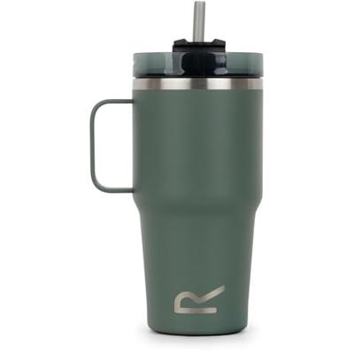 Beker met Rietje Regatta Thermo Insulated Mug 600 ml Groen Roestvrij staal Beker met Rietje Regatta Thermo Insulated Mug 600 ml Groen Roestvrij staal