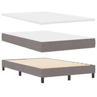 Boxspringbed met matras met matras Taupe 120 x 200 cm Stof - thumbnail