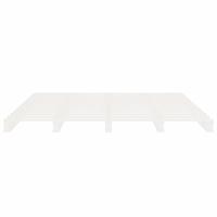 Bedframe zonder matras massief grenenhout wit 180x200 cm - thumbnail
