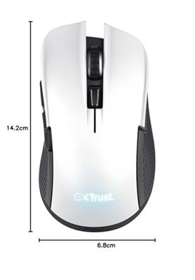 Gaming muis Trust GXT Wit Zwart 7200 dpi