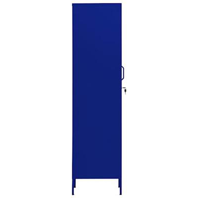 Lockerkast 35x46x180 cm staal marineblauw