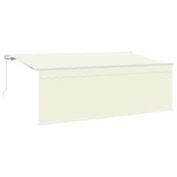 VidaXL Inklapbaar zonnescherm crème 400 x 200 cm - thumbnail
