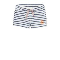 Noppies baby gestreepte sweatshort Tofino met biologisch katoen wit/blauw - thumbnail