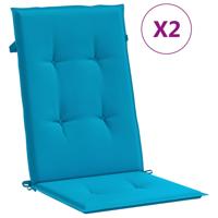 Tuinstoelen 4 st verstelbaar met kussens massief teakhout - thumbnail