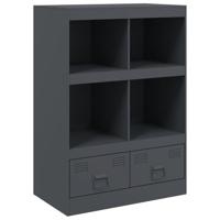 Hoge kast 67x39x95 cm staal antracietkleurig - thumbnail