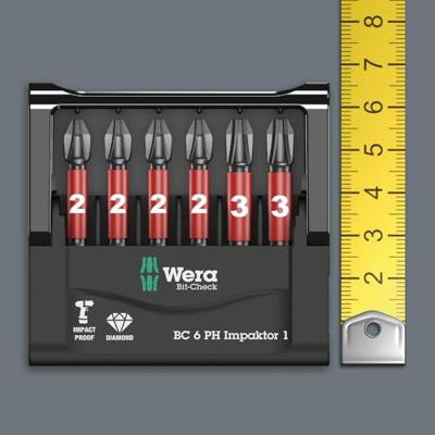 Wera Bit-Check 6 PH Impaktor 1, 6 -delig - 1 stuk(s) - 05057691001
