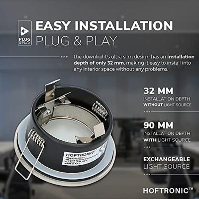 Set van Vegas - LED Inbouwspots - 5 Watt 400 lumen - 6000K Daglicht wit - GU10 - Dimbaar - Rond - IP44 voor badkamer, buiten en binnen - RVS - thumbnail