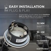 Set van Vegas - LED Inbouwspots - 5 Watt 400 lumen - 6000K Daglicht wit - GU10 - Dimbaar - Rond - IP44 voor badkamer, buiten en binnen - RVS - thumbnail