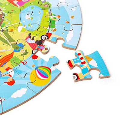 Bigjigs puzzel 4 seizoenen rond 2+jr