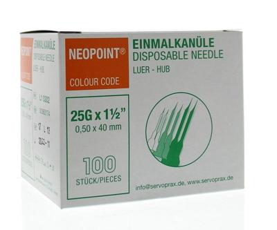 Neopoint Injectienaald steriel 0.5 x 40 100 Stuks