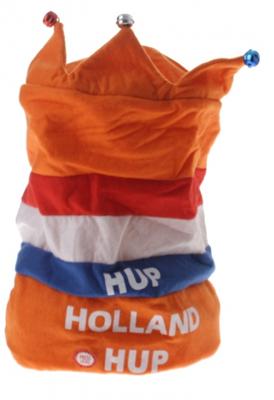Hoed Hup Holland Hup met muziek op batterij 35 cm | 12 stuks