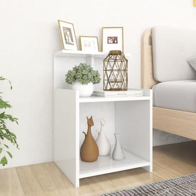 VidaXL Nachtkastjes 2 st 40x35x60 cm bewerkt hout wit