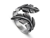 Lucifer's Luxury unisex ring Feather 20.5 mm - thumbnail