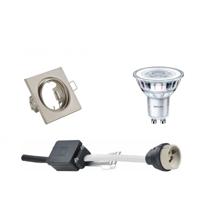 Philips LED Spot Set GU10 - Vierkant Inbouw 80mm - Warm Wit 2700K - thumbnail