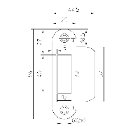 Nemef sluitplaat pa635/12 verz. rond korte lip - thumbnail