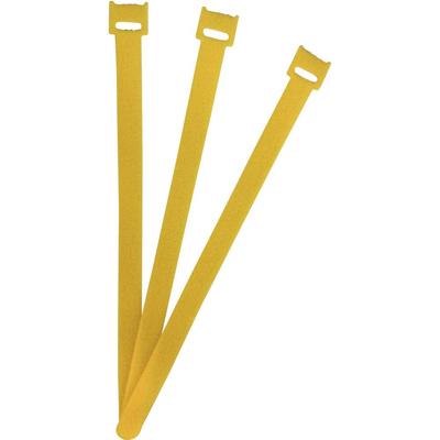 FASTECH® Klittenband kabelbinder Om te bundelen Haak- en lusdeel (l x b) 250 mm x 13 mm Geel 100 stuk(s)