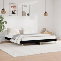 Bedframe zonder matras 180x200 cm spaanplaat zwart - thumbnail