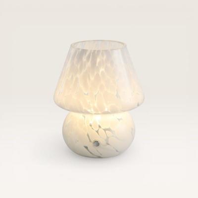 LED Tafellamp Qireno marmo - Mushroom lamp van natuurlijk glas met geïntegreerde dimmer en USB-C oplaadfunctie LED Tafellamp Qireno marmo - Mushroom lamp van natuurlijk glas met geïntegreerde dimmer en USB-C oplaadfunctie