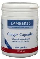 Lamberts Gember Vegacapsules - thumbnail
