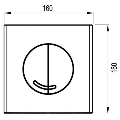Wisa Argos bedieningspaneel glans wit tbv Wisa XF/XS
