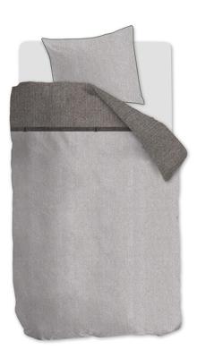 Rivièra Maison Rivièra Maison Walton dekbedovertrek - 1-persoons (140x200/220 cm + 1 sloop) - Katoen - Brown