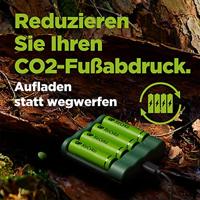 GP - ReCyko Everyday batterijlader (USB), incl. 4 AAA 850mAh NiMH-batterijen - thumbnail