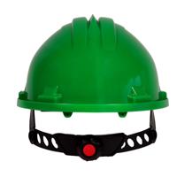 Veiligheidshelm met verstelbare draaiknop - Groen - thumbnail