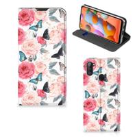 Samsung Galaxy M11 | A11 Smart Cover Butterfly Roses - thumbnail