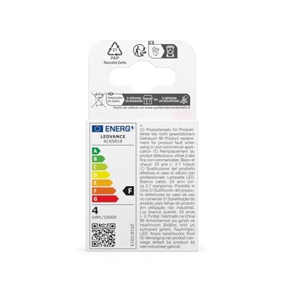 OSRAM HOMELIGHTING 4099854356773 LED-lamp Energielabel F (A - G) E14 3.5 W = 28 W Warmwit (Ø x l) 35 mm x 54 mm 1 stuk(s) OSRAM HOMELIGHTING 4099854356773 LED-lamp Energielabel F (A - G) E14 3.5 W = 28 W Warmwit (Ø x l) 35 mm x 54 mm 1 stuk(s)
