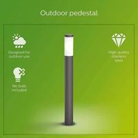 UTRECHT Post Anthracite 1x20W HV verlichting Philips - Philips - thumbnail