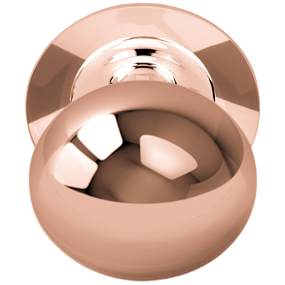 Formani Basics LB80V voordeurknop vast op rozet - PVD gepolijst koper