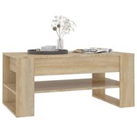 Salontafel 102x55x45 cm bewerkt hout sonoma eikenkleurig - thumbnail