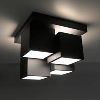Just Light 14114-18 TETRIS LED-plafondlamp LED LED vast ingebouwd 17 W Zwart - thumbnail
