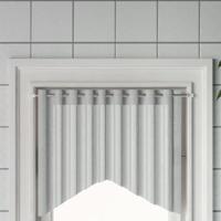 VidaXL Gordijnrails 2 st 60-105 cm aluminium wit en zilverkleurig - thumbnail