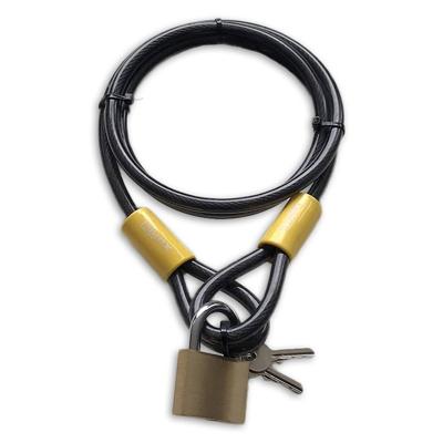 Lynx 1,5m kabelslot - fietsbeveiliging - messing hangslot - 10mm