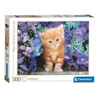Clementoni puzzel kat met bloemen, 500st. - thumbnail