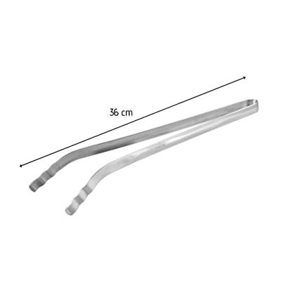 Fackelmann BBQ grilltang rvs lengte 36 cm - thumbnail
