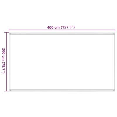 VidaXL Tenttapijt 200x400 cm zwart - thumbnail