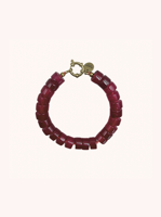 Bonnie Studios Phil burgundy armband - thumbnail