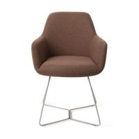 Jesper Home Hiroo eetkamerstoel Rustic Rye beehive steel - thumbnail
