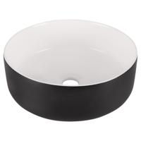 Waskom Differnz Mira 12x36 cm Zwart/Wit - thumbnail
