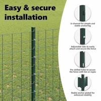 VidaXL Afrasteringspaal 22 pcs groen 200 cm staal - thumbnail