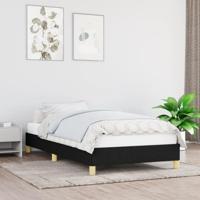 Bedframe zonder matras 80x200 cm stof zwart - thumbnail