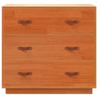 Dressoir 80x40x75 cm massief grenenhout wasbruin - thumbnail