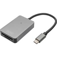 Digitus DA-70333 geheugenkaartlezer USB 2.0 Type-C Grijs - thumbnail